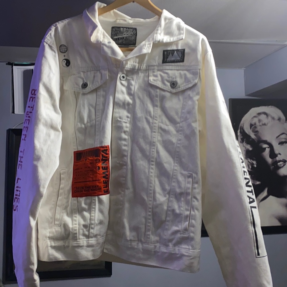 Brooklyn elemental white jean jacket